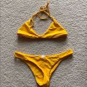 Yellow bikini